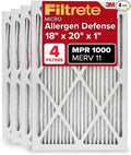 Filtrete 18x20x1 AC Furnace Air Filter, MERV 11, MPR 1000, Micro Allergen by Filtrete