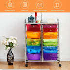 GOFLAME 15-Drawer Rolling Storage Cart, Utility Cart - Image 4