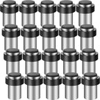 Chumia 20 Pcs Door Stopper Mounted Floor Stops Stainless Steel Cylindrical by Chumia