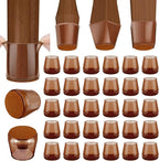 BALEINE 32 Pack Silicone Chair Leg Floor Protectors, Stool Leg Protectors Cap by BALEINE