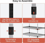 Clothes Rack, Clothing Rack for Hanging Clothes, 3 Tiers Adjustable Closet - Image 7