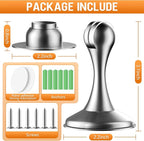Crosize Magnetic Door Stoppers 2 Pack, Stainless Steel Door Catch - Image 3