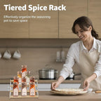 nianfeng Tiered Spice Rack, 4-Tier Spice Pantry Kitchen Cabinet Organizer - Image 3