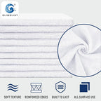 GLIMGLINT White Microfiber Cleaning Cloth, 150 Pack Microfiber Towels - Image 3
