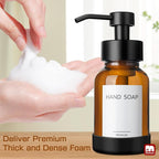 GMISUN Amber Foam Soap Dispenser, 8.5 Fl oz Amber Glass Foaming Hand Soap - Image 9