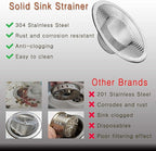 40pcs Heavy Duty Stainless Steel Slop Basket Filter Trap, 2.75" Top / 1" Mesh - Image 3
