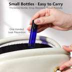 KEYWING 54 Pack Blue Essential Oil Roller Bottles – 10ml Glass Roll-On Bottles - Image 6