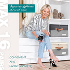 Shoe Organizer for Closet, Foldable Shoe Storage Bins - Image 2