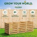 Greenes Fence Cedar Wood Composter - Image 6