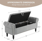 Furnimart Storage Ottoman Bench - Image 2