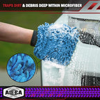 AIDEA Car Wash Mitt Microfiber, 1PK Scratch Free Lint-Free, Premium Chenille - Image 5
