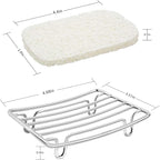 Bar Soap Dish Holder for Shower Bathroom Stainless Steel Rust Proof Self - Image 8