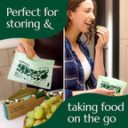 Cleanomic Compostable* Snack Size Food Storage Bags Freezer and Leak Proof - Image 6