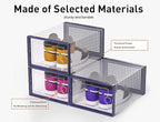 Kuject X-Large Shoe Storage Boxes Organizers Clear Plastic Stackable 12 Pack - Image 5