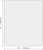 Office Chair Mat for Hardwood Floor, 1/8" Thick 53"x 45" Crystal Clear Hard - Image 7