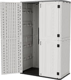ZZM Resin Outdoor Storage Shed, 67 Cu.ft Vertical Resin Tool 4x6 FT Cabinet w/o - Image 8