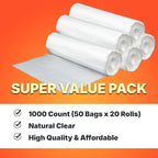 12-16 Gallon Trash Bags, 8 Micron High Density Garbage Can Liners Bulk - Image 6