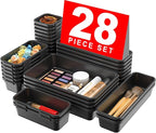 A-LuGei 【28PCS】 Drawer Organizer, Bathroom Organizers and Storage, Makeup by A-LUGEI