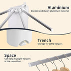 Wall Mounted Clothes Drying Rack Tripod, Foldable Drying Rack, Wall Mounted - Image 3