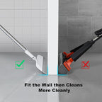 Rubber Squeegee Broom for Floors, 51.77" Long Handle Multi-Surface Magic Broom - Image 3