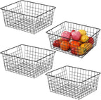 Kitchen Wire Baskets Farmhouse Decor Metal Food Storage Organizer, Household - Image 5