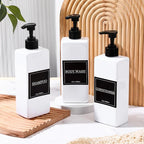 Tanlade 6 Pcs Shampoo and Conditioner Dispenser Bottles 16oz Modern Shower Soap - Image 4
