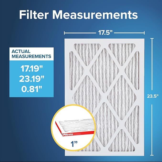 Filtrete 17.5x23.5x1 AC Furnace Air Filter, MERV 11, MPR 1000, Micro Allergen - Image 2