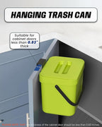Countertop Compost Bin Kitchen, 1.8 Gallons Hanging Trash Can - Image 5