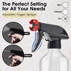 2 Packs Plastic Spray Bottles 360°Water Spray Bottle - Image 2