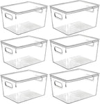 Clear Plastic Storage Bins by CONTROLKITCHEN