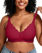 Vertvie Womens Seamless Bras No Underwire Supportive Wireless Push Up Full by WelcometoVertVie