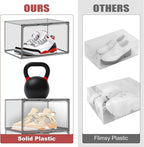 10 Pack Clear Shoe Box Shoe Storage Organizer - Image 5
