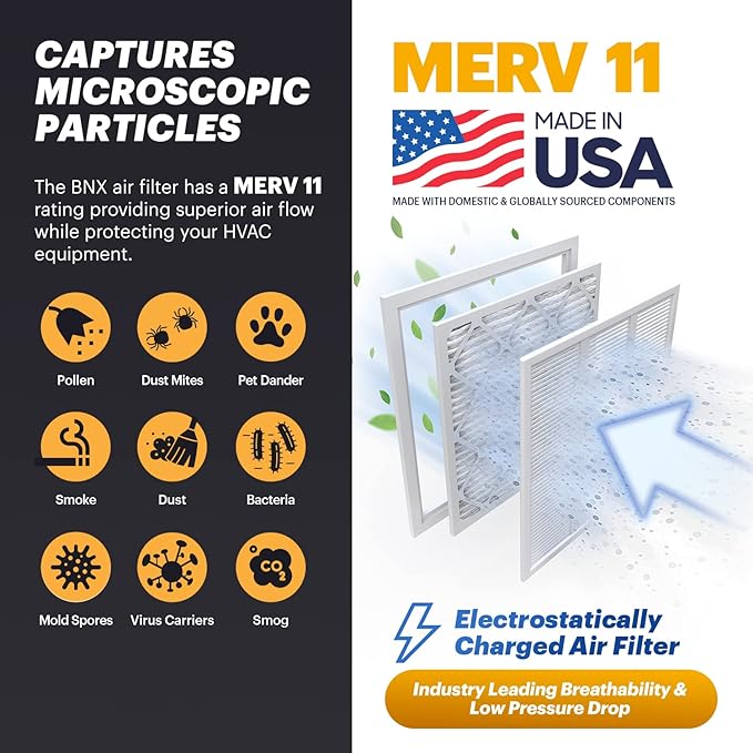 BNX TruFilter 20x22x1 Air Filter MERV 11 - Image 3