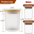 CONNOO 15 Pack 7 OZ Frosted Empty Candle Jars - Image 2