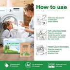 Laundry Detergent Sheet, Eco-Friendly & Hypoallergenic Wash Strips, Natural - Image 8