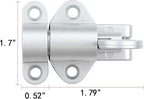 6 Packs Self-Closing Latches，Silver Gray Spring Door Lock，Resilient Bolt Latch - Image 2