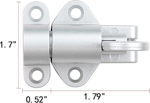 3 Packs Self-Closing Latches，Silver Gray Spring Door Lock，Resilient Bolt Latch - Image 2