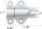 2 Packs Self-Closing Latches，Silver Gray Spring Door Lock，Resilient Bolt Latch - Image 2