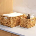 HOONEX Water Hyacinth Storage Baskets, Wicker Baskets - Image 5