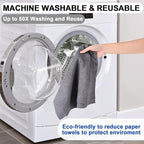 Microfiber Cleaning Cloths Roll, Tear Away Microfiber Towels, Reusable - Image 6