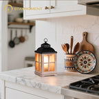Wax Melt Warmer with Timer: Farmhouse Lantern Candle Warmer Electric Tart - Image 6