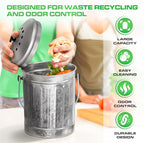 Plexon Countertop Compost Bin Kitchen Indoor, - Image 3