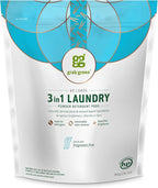 Grab Green 3-in-1 Laundry Detergent Pods, Fragrance Free, Plant and Mineral by GrabGreen