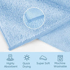 HOMEXCEL Microfiber Washcloths 12 Pack, Highly Absorbent and Soft Face Towel - Image 2