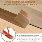Floor Transition Strip Vinyl Door Threshold Ramp Self Adhesive Carpet Edging - Image 2