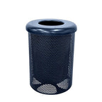 COATEDOUTDOORFURNITURE RFT-P-TXTDBL Heavy Duty Round Trash Receptacle by CoatedOutdoorFurniture