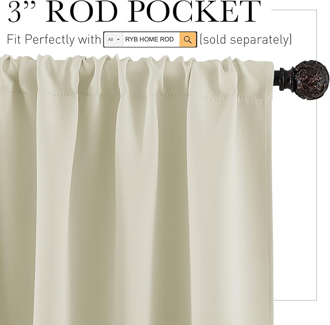 RYB HOME Blackout Curtains & Drapes - Image 2