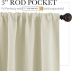 RYB HOME Blackout Curtains for Living Room Thermal Insulated Privacy Solar - Image 2