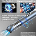 TEZILON Car Vacuum Cleaner 18000Pa Powerful Suction HEPA Filter, Portable - Image 2