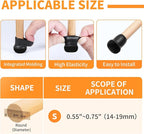 Ezprotekt 24 Pcs Extra Small Chair Leg Sliders - Image 2
